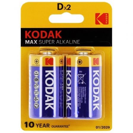 Kodak Max D LR20 Pilas Alcalinas 1.5V, Pack de 2 unidades Kodak Max D LR20 Pilas Alcalinas 1.5V, Pack de 2 unidades